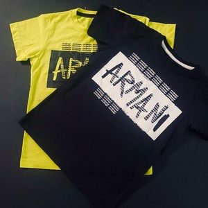 Armanie Exchange size 6 A 118cm color black and yellow neon